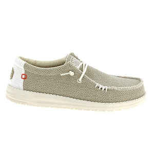 DUDE WALLY BRAIDED Beige clairToile CanvasUni
